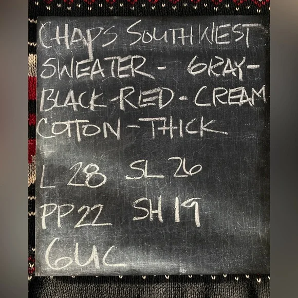 Chaps Southwest Sweater - Picture 5 of 13